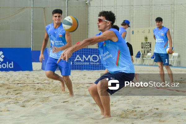 Çimərlik voleybolu üzrə milli yığma komandaların məşq prosesi