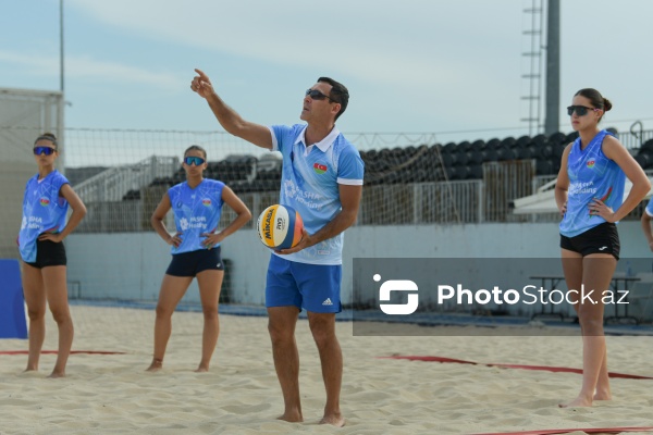 Çimərlik voleybolu üzrə milli yığma komandaların məşq prosesi