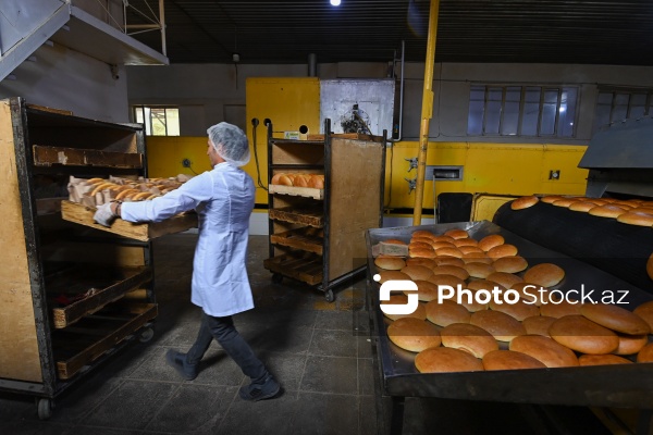 Müxtəlif növ çörək məhsullarının hazırlandığı un məmulatları sexi