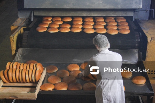 Müxtəlif növ çörək məhsullarının hazırlandığı un məmulatları sexi