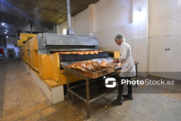 Müxtəlif növ çörək məhsullarının hazırlandığı un məmulatları sexi