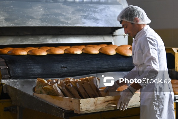 Müxtəlif növ çörək məhsullarının hazırlandığı un məmulatları sexi