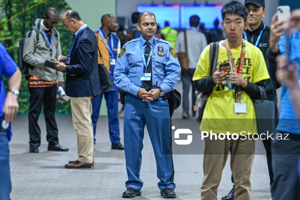 COP29-da çalışan BMT polisləri