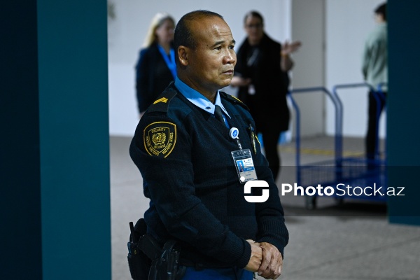 COP29-da çalışan BMT polisləri