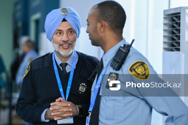 COP29-da çalışan BMT polisləri