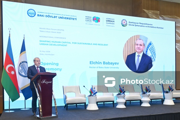 Elçin Babayev - "Davamlı və dayanıqlı şəhər inkişafı üçün insan kapitalının formalaşdırılması" mövzusunda keçirilən beynəlxalq konfransda