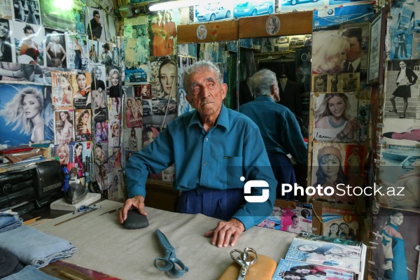 95 yaşlı dərzi Rasim Məmmədov