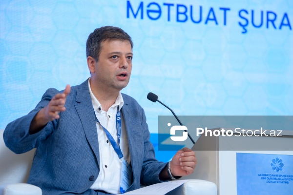 Vüqar Zifəroğlu - "Dini mövzuların mediada təqdimatı: dini sabitliyin qorunmasında birgə məsuliyyət" mövzusunda konfransda