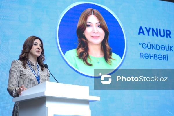 Aynur Camalqızı - "Dini mövzuların mediada təqdimatı: dini sabitliyin qorunmasında birgə məsuliyyət" mövzusunda konfransda