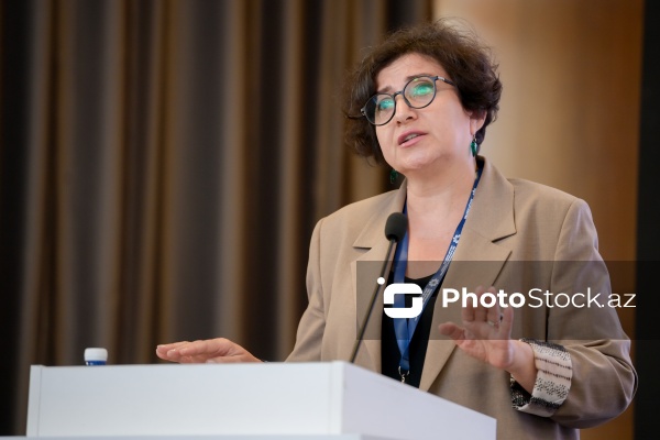 Almaz Mahmud - "Dini mövzuların mediada təqdimatı: dini sabitliyin qorunmasında birgə məsuliyyət" mövzusunda konfransda