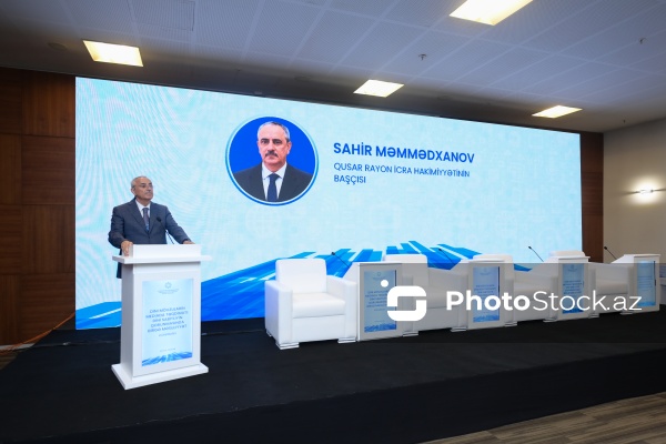 Sahir Məmmədxanov - "Dini mövzuların mediada təqdimatı: dini sabitliyin qorunmasında birgə məsuliyyət" mövzusunda konfransda