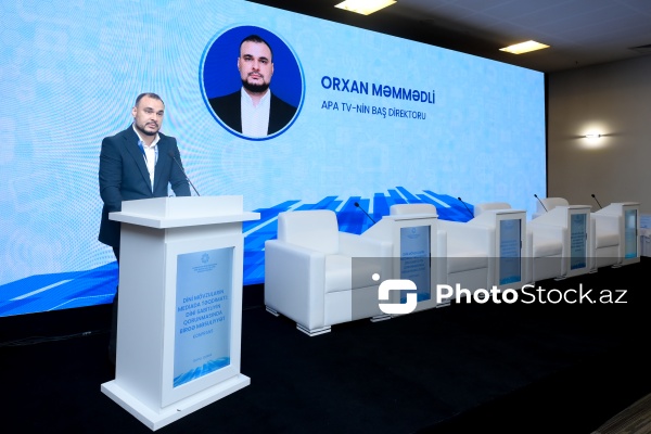 Orxan Məmmədli - "Dini mövzuların mediada təqdimatı: dini sabitliyin qorunmasında birgə məsuliyyət" mövzusunda konfransda