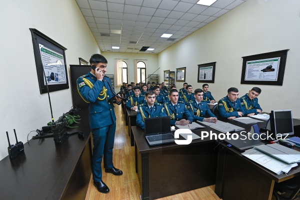 Dövlət Sərhəd Xidmətinin Akademiyasında kursantların təlim və tədris prosesi