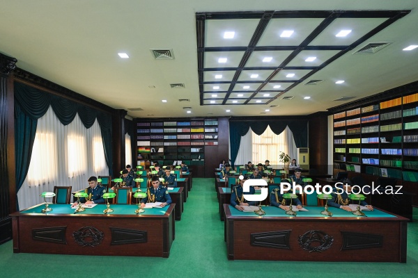 Dövlət Sərhəd Xidmətinin Akademiyasında kursantların təlim və tədris prosesi