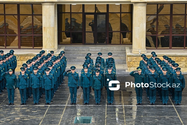 Dövlət Sərhəd Xidmətinin Akademiyasında kursantların təlim və tədris prosesi