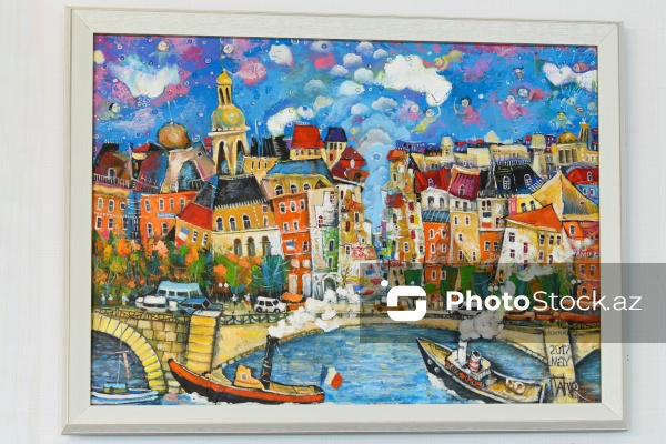 Doğulduğu Bakı şəhərindən ilham alan rəssam Tahir Şıxəliyev