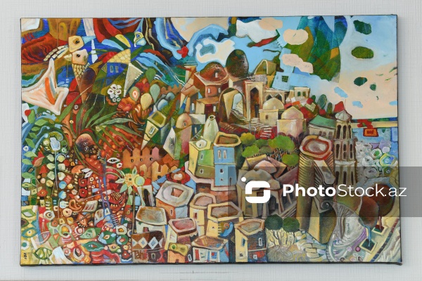 Doğulduğu Bakı şəhərindən ilham alan rəssam Tahir Şıxəliyev