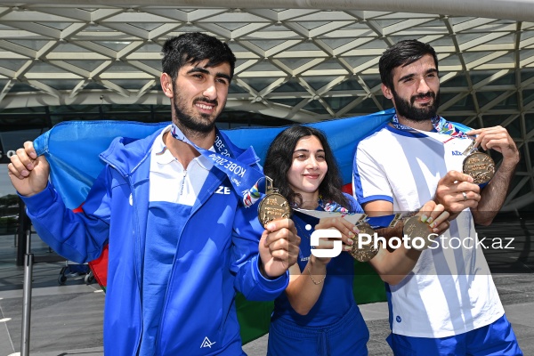 Dünya çempionatında 4 qızıl medal qazanan paraatletika üzrə milli komandamız Azərbaycana qayıtdı