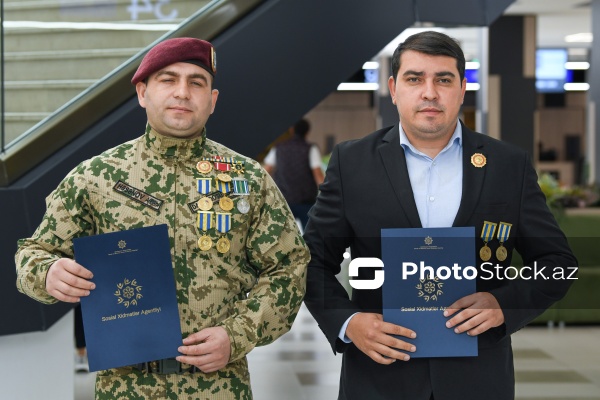 ƏƏSMN tərəfindən şəhid ailələrinə və müharibə əlillərinə 100 mənzil verilib