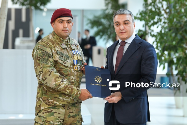 ƏƏSMN tərəfindən şəhid ailələrinə və müharibə əlillərinə 100 mənzil verilib