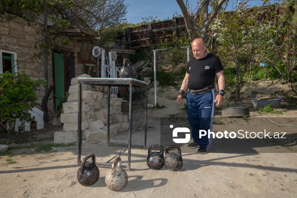 64 yaşlı xalq pəhləvanı Əliyar Musayev