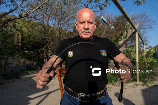64 yaşlı xalq pəhləvanı Əliyar Musayev