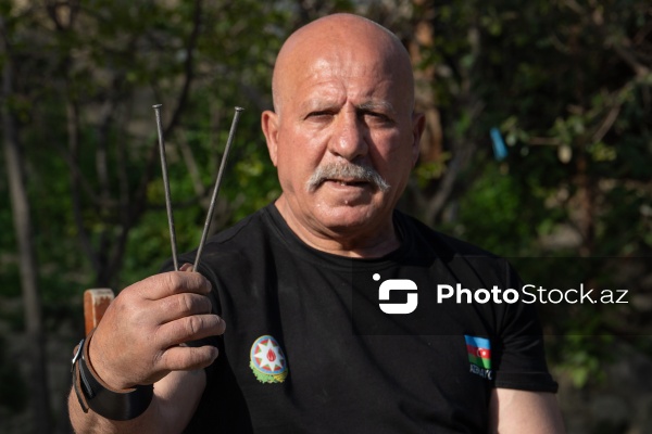 64 yaşlı xalq pəhləvanı Əliyar Musayev