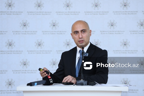 Elm və Təhsil Nazirliyinin yeni tədris ilinə dair keçirilən mətbuat konfransı