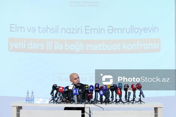 Elm və Təhsil Nazirliyinin yeni tədris ilinə dair keçirilən mətbuat konfransı