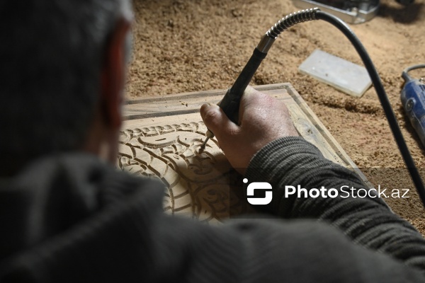 Ağac materiallarından müxtəlif əl işlərinin hazırlandığı emalatxana