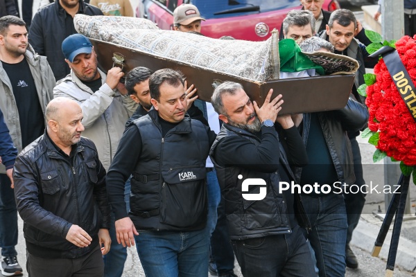 Əməkdar artist Vahid Əliyev ilə vida mərasimi