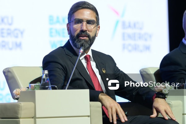 Rövşən Nəcəf - "Enerji transformasiyası və gələcək strategiyaları mövzusunda liderlərin mövqeyi" adlı paneldə