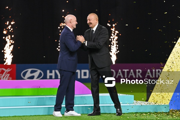Prezident İlham Əliyev FIFA U-15 Dünya çempionatı və festivalının mükafatlandırma mərasimində