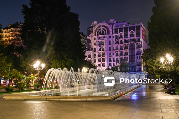 Paytaxt Bakının gözoxşayan fontanları
