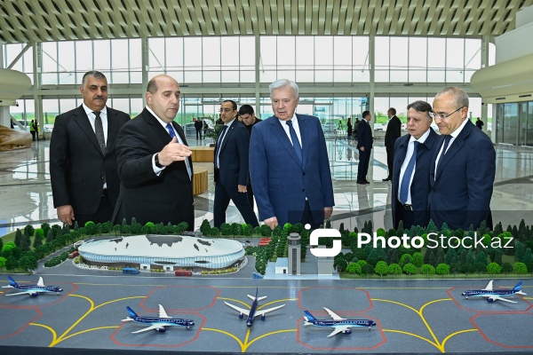 Füzuli şəhərində aparılmış bərpa işləri ilə bağlı keçirilən təqdimat