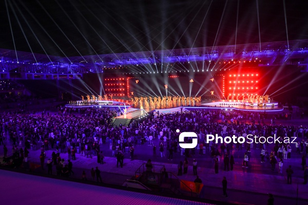 Gəncə stadionunda keçirilən III MDB Oyunlarının bağlanış mərasimi