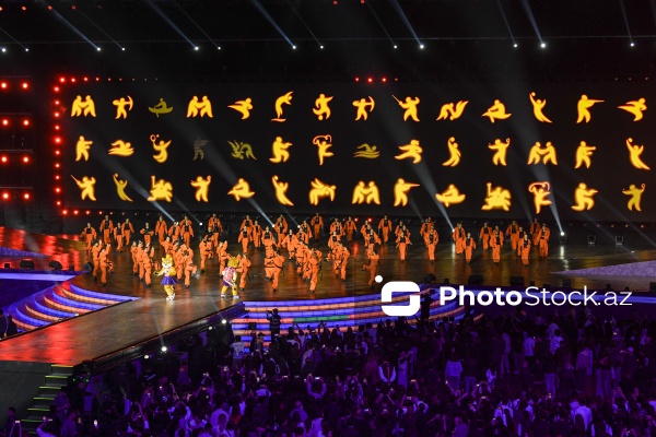 Gəncə stadionunda keçirilən III MDB Oyunlarının bağlanış mərasimi