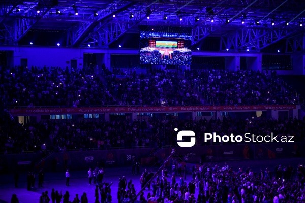 Gəncə stadionunda keçirilən III MDB Oyunlarının bağlanış mərasimi