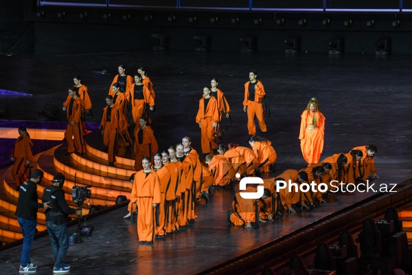 Gəncə stadionunda keçirilən III MDB Oyunlarının bağlanış mərasimi