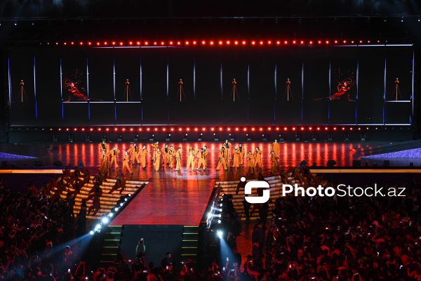 Gəncə stadionunda keçirilən III MDB Oyunlarının bağlanış mərasimi