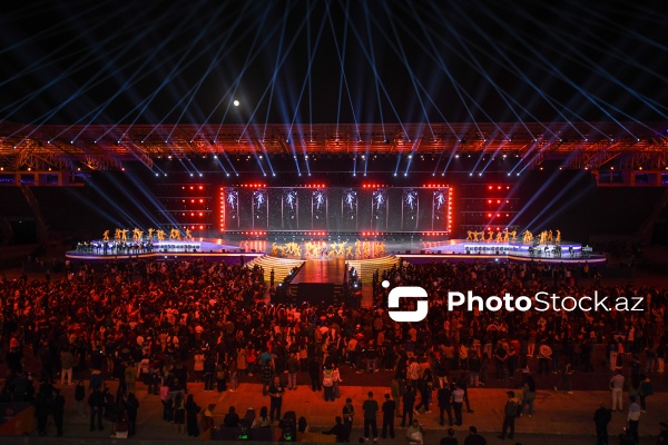 Gəncə stadionunda keçirilən III MDB Oyunlarının bağlanış mərasimi