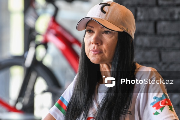 "GranFondo Başkent" velosiped yarışının qalibi Natalya Vallek
