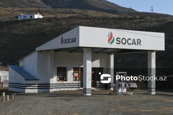 Hadrut qəsəbəsində yerləşən “SOCAR” brendli yanacaqdoldurma stansiyası