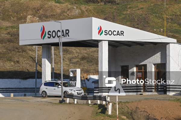 Hadrut qəsəbəsində yerləşən “SOCAR” brendli yanacaqdoldurma stansiyası