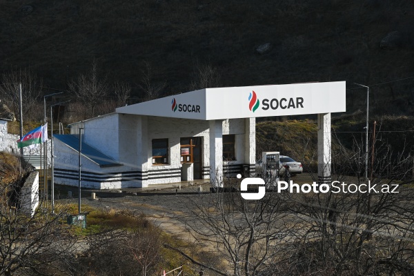 Hadrut qəsəbəsində yerləşən “SOCAR” brendli yanacaqdoldurma stansiyası