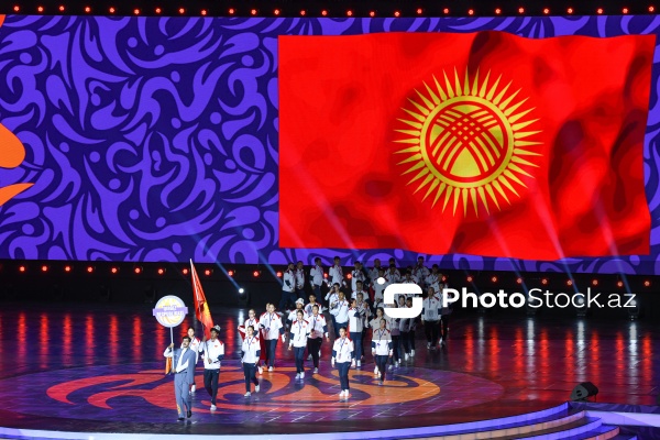 Gəncə stadionunda keçirilən III MDB Oyunlarının açılış mərasimi