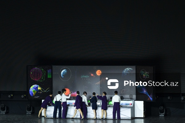 Gəncə stadionunda keçirilən III MDB Oyunlarının açılış mərasimi