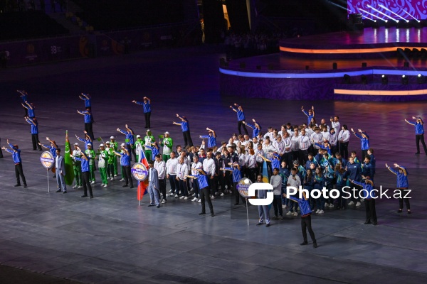 Gəncə stadionunda keçirilən III MDB Oyunlarının açılış mərasimi