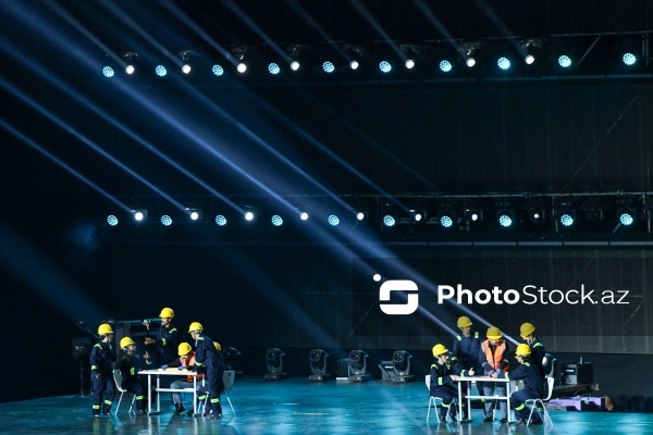 Gəncə stadionunda keçirilən III MDB Oyunlarının açılış mərasimi