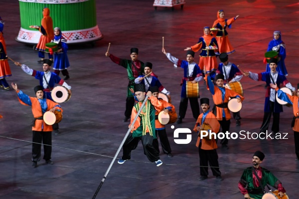 Gəncə stadionunda keçirilən III MDB Oyunlarının açılış mərasimi